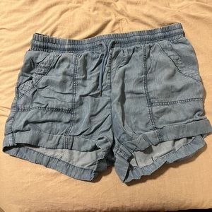 Linen jean shorts XL